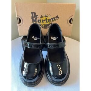 Girls Doc Marten black patent leather Mary Jane size 13 worn once